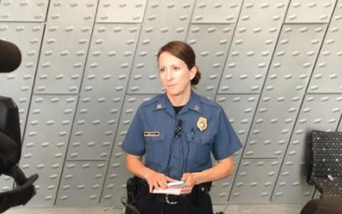 Kansas City Police Department spokeswoman Capt. Stacey Graves fielded questions from reporters during a regular morning briefing May 10 at police headquarters. The Police Department announced Tuesday it is stopping the regular briefings.