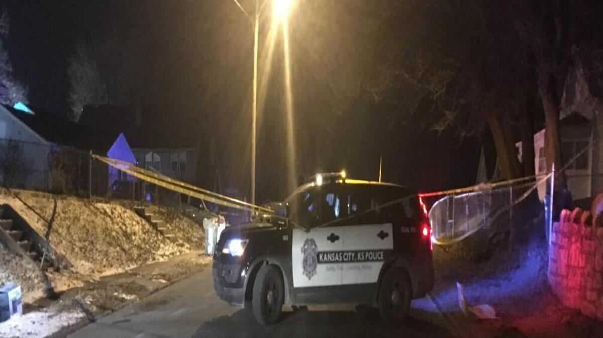 Kansas City Kansas Police Department officers had closed down a section of Richmond Avenue Monday night while they investigated a shooting that left one person dead and one injured.