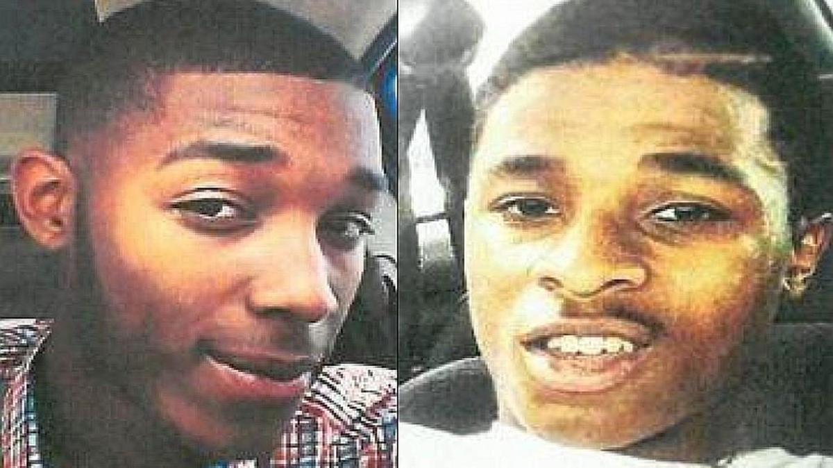 Police on Tuesday asked the public for help in finding two brothers accused of murdering a 21-year-old man in Kansas City, Kan., last month. Police are looking for 20-year-old D’Adrian Jones (left) and 19-year-old Kavon Jones (right).
