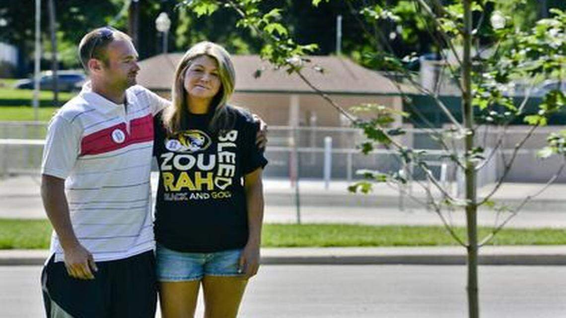 
Tammy Mack and her son Abel Martinez IV planted a sugar maple tree last week across the street from the St. Joseph pool where her daughter, Ashley Renee Martinez, disappeared 10 years ago. 



