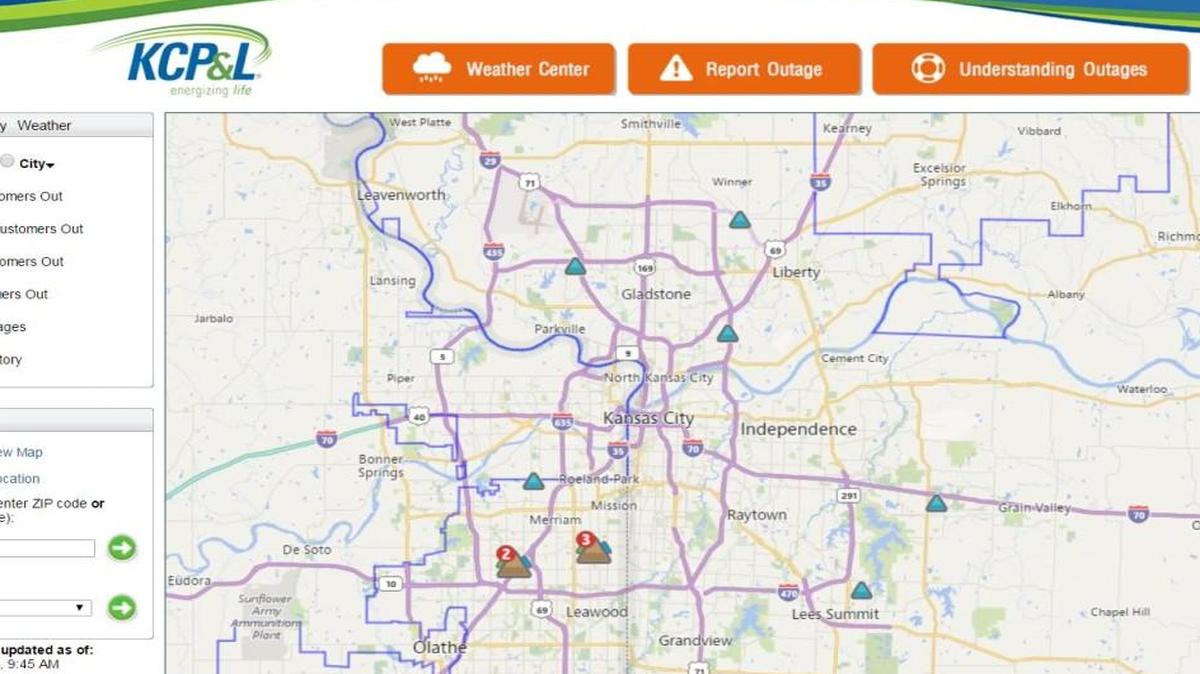 About 14,000 KCP&L customers lost power Sunday morning during an outage that lasted about an hour, according to the power company.