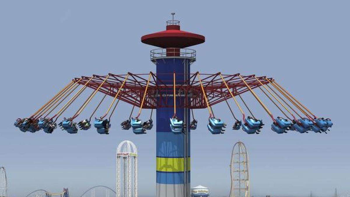 
The WindSeeker at Cedar Point in Ohio is similar to the SteelHawk ride that is to open at Worlds of Fun.
