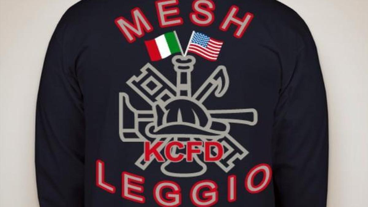 A T-shirt being sold to raise money for the families of two Kansas City firefighters killed last week shows both men’s names on the back.