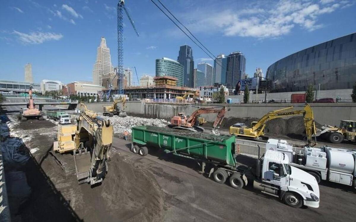 The eastbound lanes of Interstate 670 will be closed for most of the day Saturday for work on the new Grand Boulevard bridge. Late last month, construction crews demolished the old, cracked bridge, which had been closed since May. The new bridge is scheduled to open by early December.