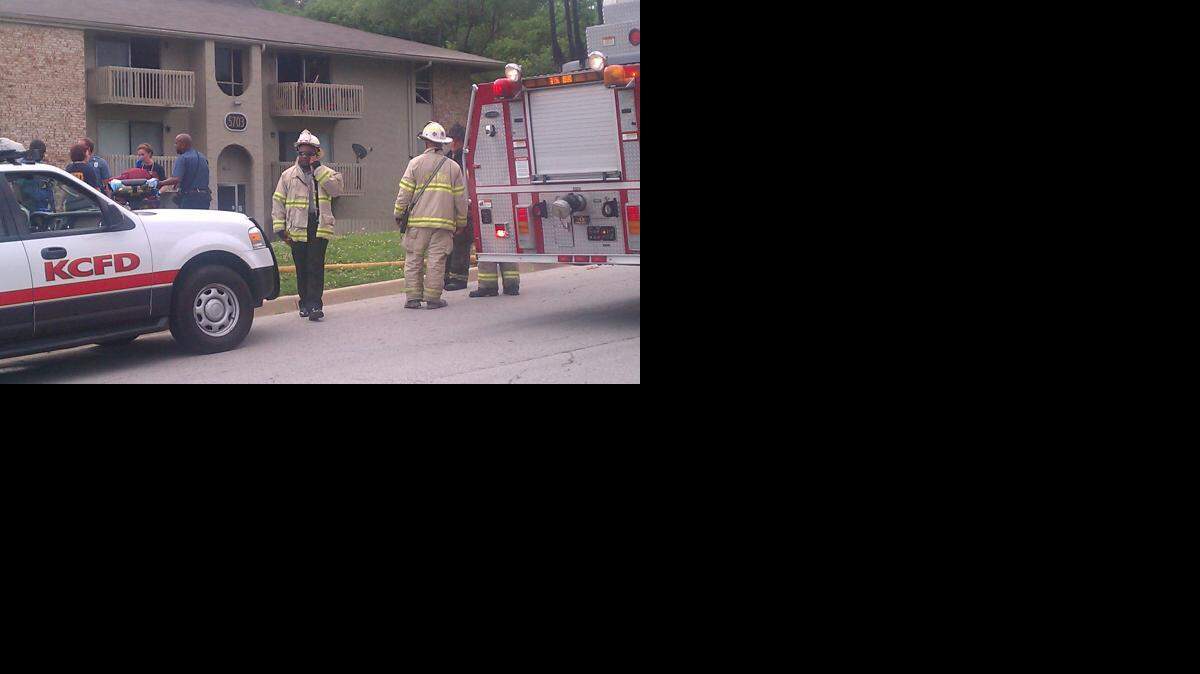 
Firefighters responded to an apartment fire on Thursday on East 96th Place in south Kansas City.
