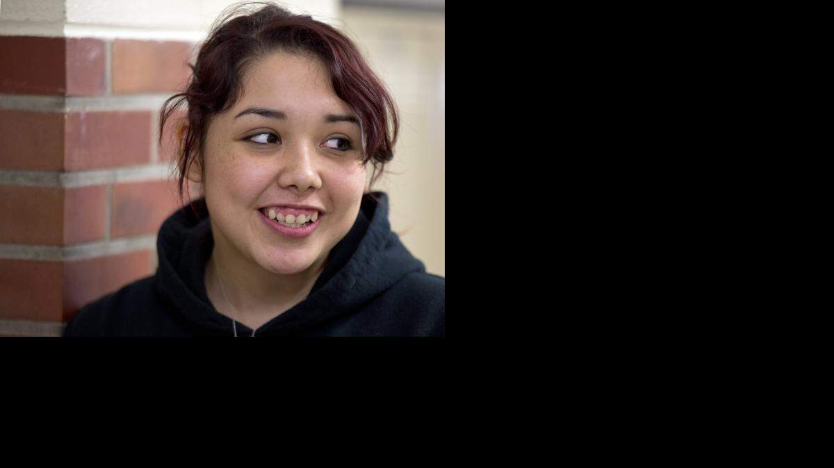 
Bishop Ward High School student Jessica Luna, 17, said an entrepreneurship class taught her about opening a business. “You learn how to be creative,” she said.
