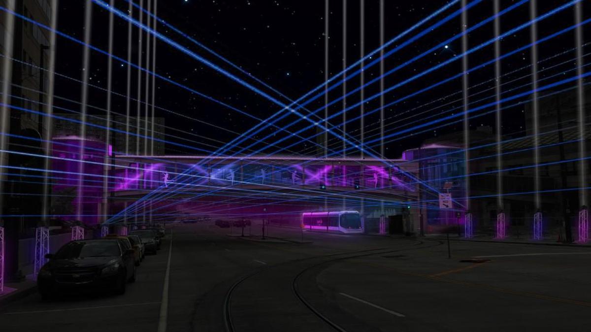 Quixotic has produced a laser light show that will be displayed near Union Station between 6 p.m. and 10 p.m. on Saturday and Dec. 10.