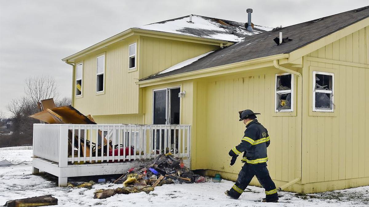 The house fire Wednesday occurred in the 10600 block of North Marsh Avenue in Clay County.