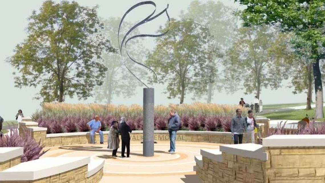 Artist’s rendering of the Skywalk Memorial.