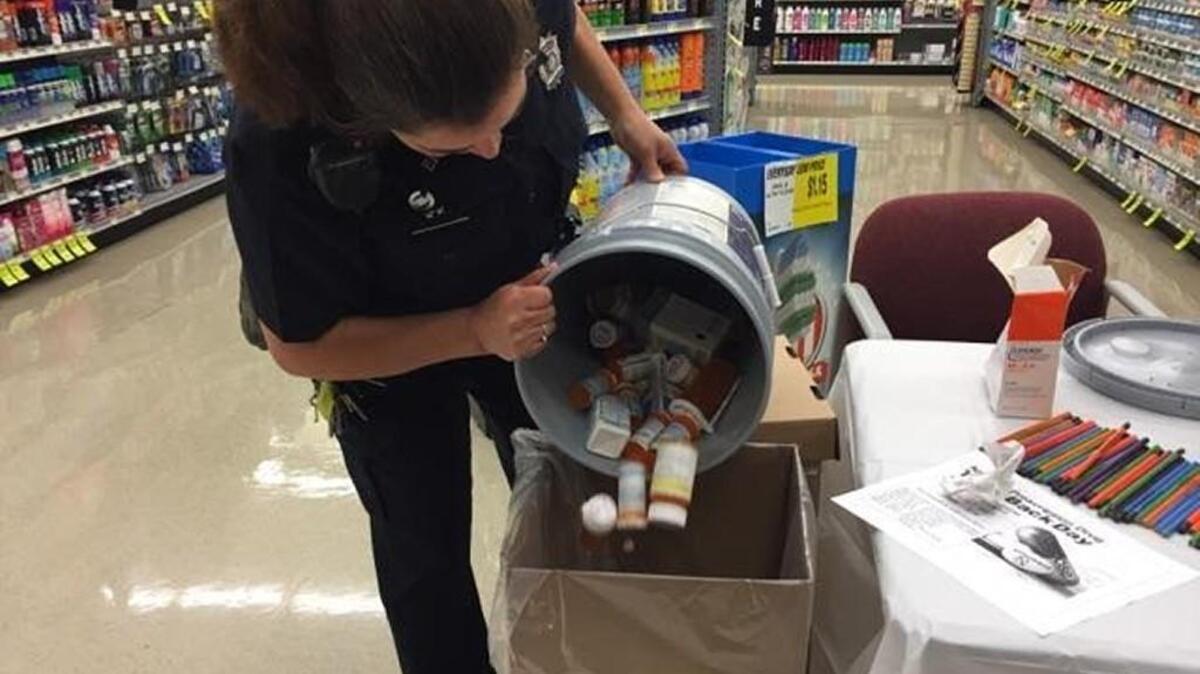Here are some of the drugs collected Saturday in Overland Park.