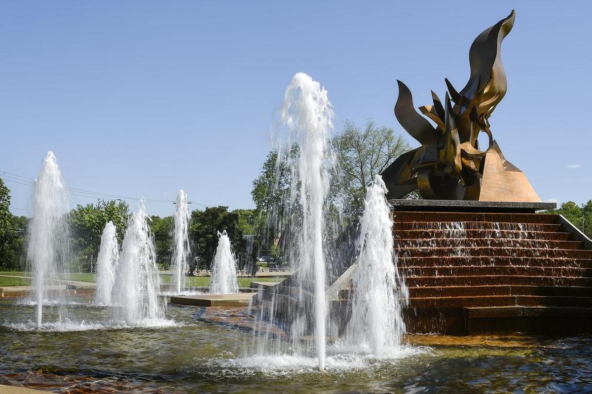 The proposed new Martin Luther King Jr. Boulevard would run near the Spirit of Freedom Fountain, off Blue Parkway near Cleveland Avenue.