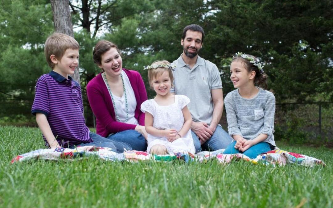 Overland Park mom Rachel Hillestad, pictured here with her husband, Scott, and their children Asher, Phoebe and Lucy, has written a Facebook essay about foster parenting that has gone viral.