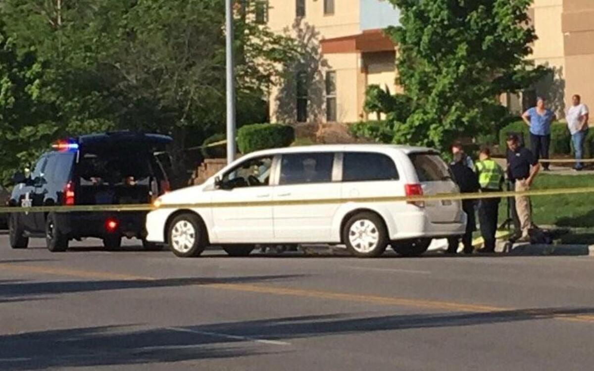 A female pedestrian died Tuesday morning when she was struck by a car at East 41st Street and the Paseo in Kansas City, according to police.
