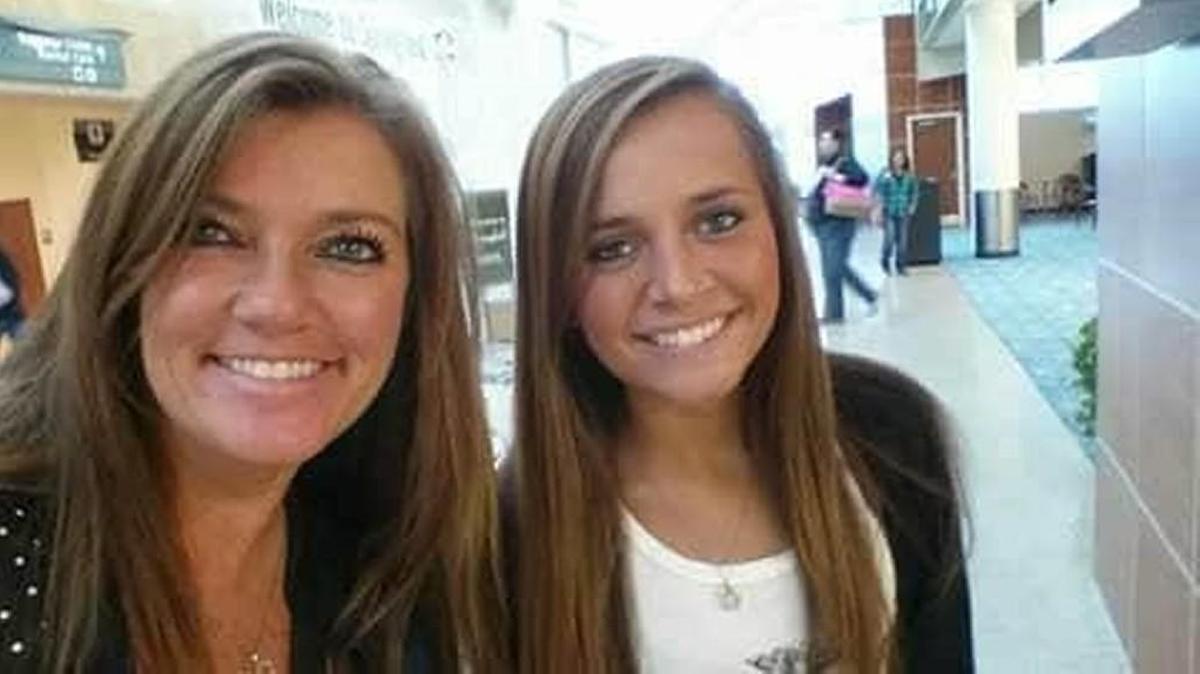 Samantha Huntley (right) with her mother, Julie Oziah-Gideon.