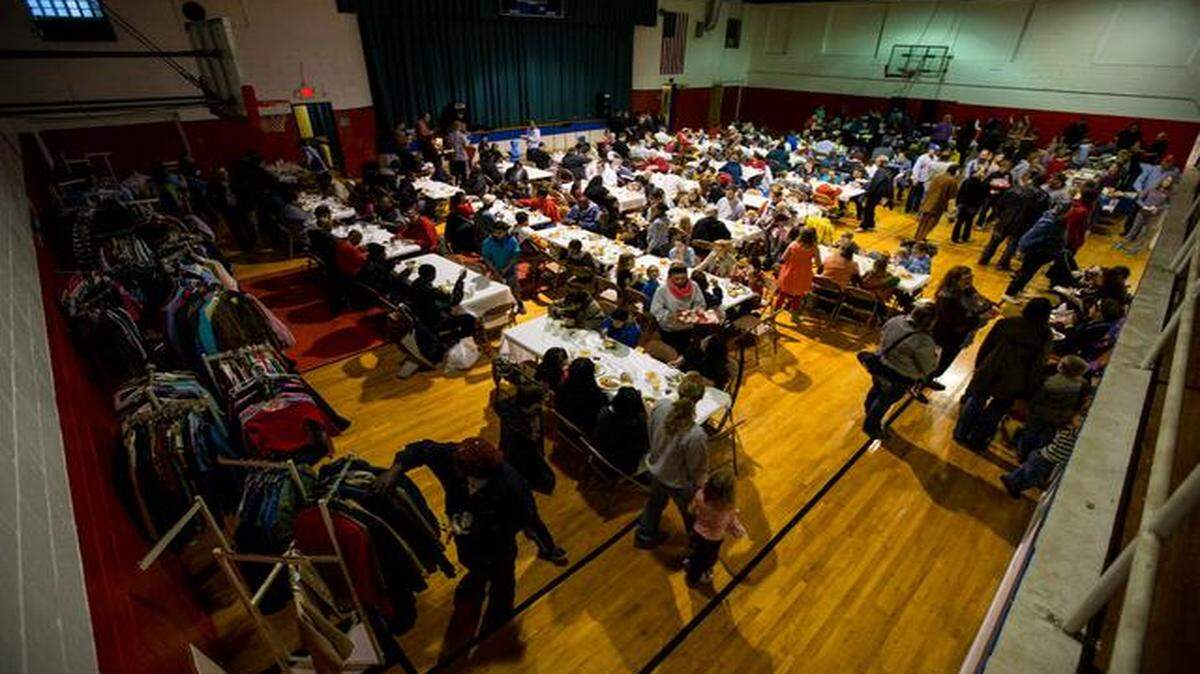 
Community members in need were given free winter clothing and a Thanksgiving meal at the Milestone Youth Center on Saturday.

 
