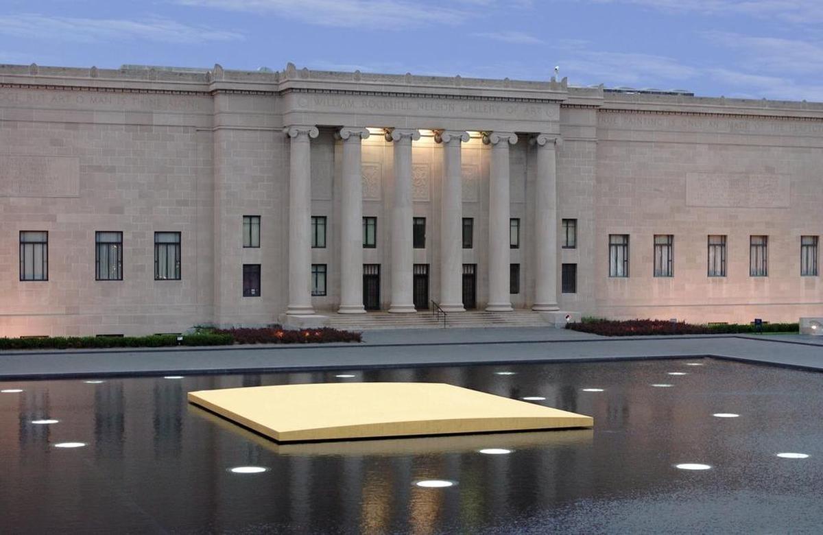 The north side of the Nelson-Atkins Museum of Art, which police used on Friday as a staging area for protests. They were asked to find another location.