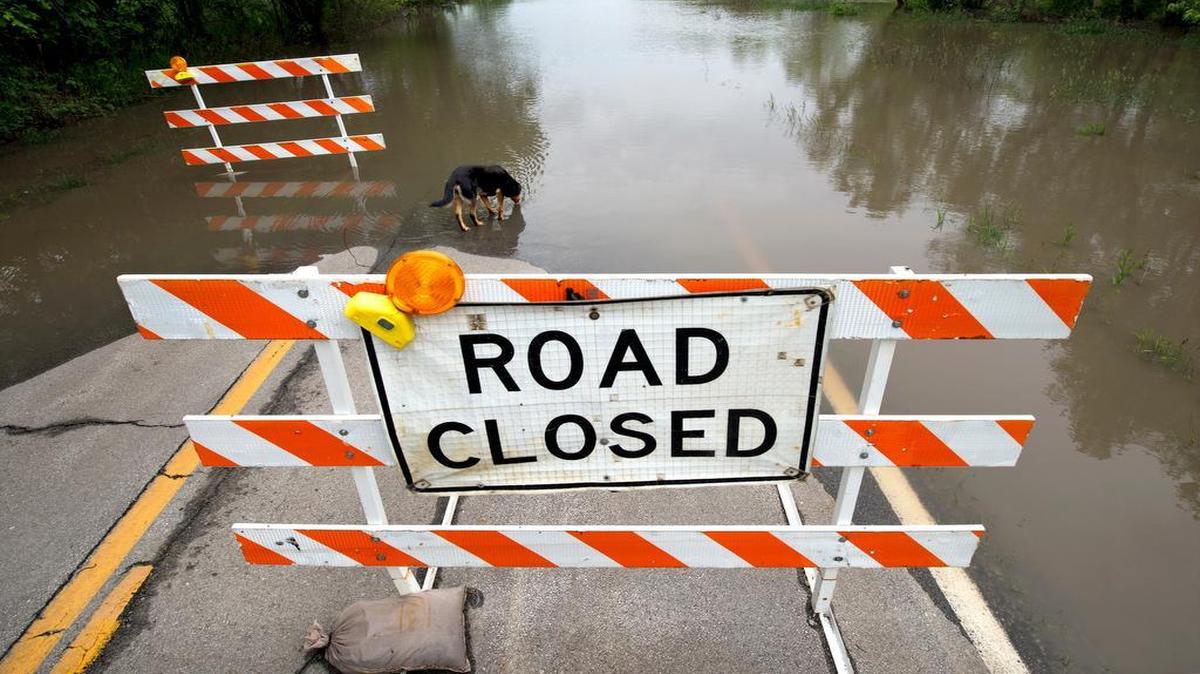 
Several rural roads in Platte County have been closed this week because of high water, including Route E about 5 miles east of Camden Point, where the Platte River covered the roadway Thursday.

