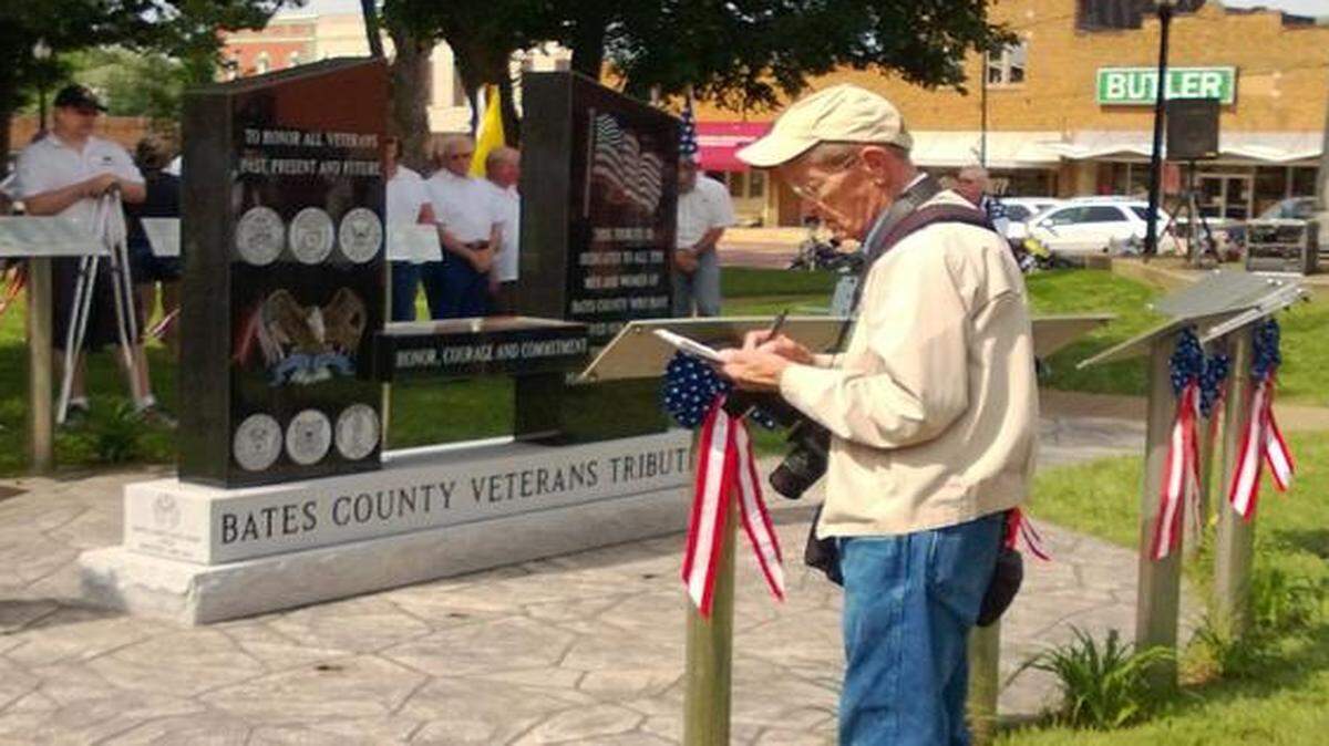 
C.A. Moore took notes for an article in September in Butler, Mo.
