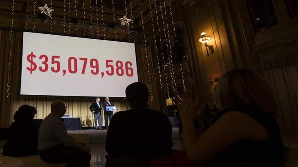 
United Way campaign co-chairs Terry Bassham, president and CEO of KCP&L, and Patrick “Duke” Dujakovich, president of the Greater Kansas City AFL-CIO, announced the fundraising total Wednesday at Union Station. Money continues to roll in.
