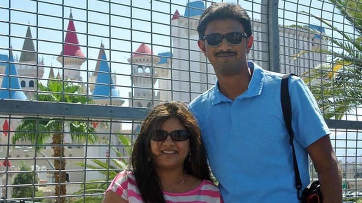 Sunayana Dumala and her husband, Srinivas Kuchibhotla