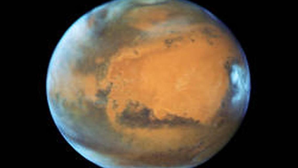 NASA’s Hubble Space Telescope captured this image of Mars on May 12, 2016.