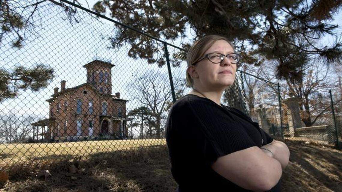 
Heidi Holliday, executive director of the Rosedale Development Association, hopes that Sauer Castle in Kansas City, Kan., can be restored after years of standing empty.
