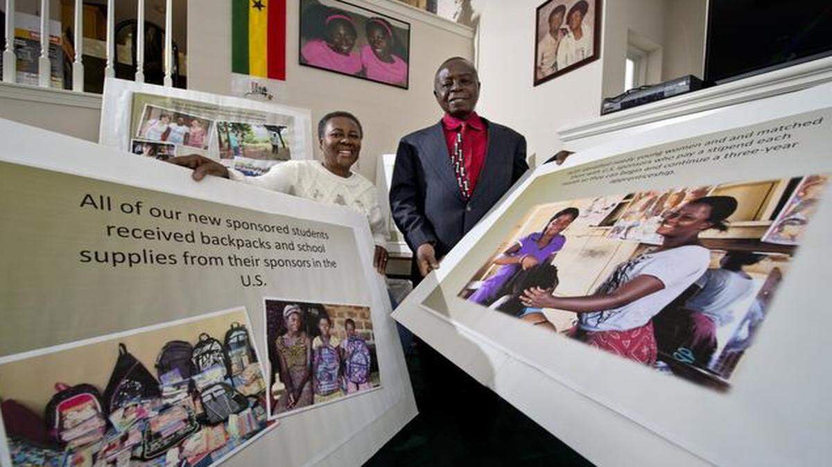 
Peter and Anna Osei-Kwame of Kansas City, North, operate the Africana Children’s Education Fund to help pay school fees for children in Ghana, their homeland. They also have found homes for orphans.

 
