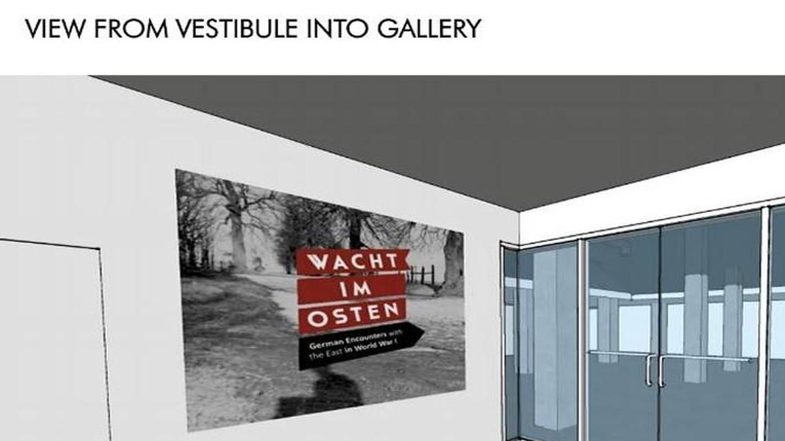 A rendering of the entrance to the planned new gallery space at the National World War I Museum and Memorial in Kansas City.