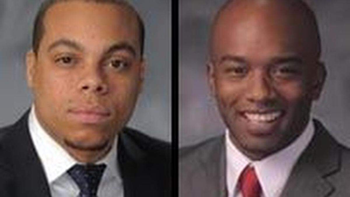 Rep. Michael Butler, left, and Rep. Courtney Curtis