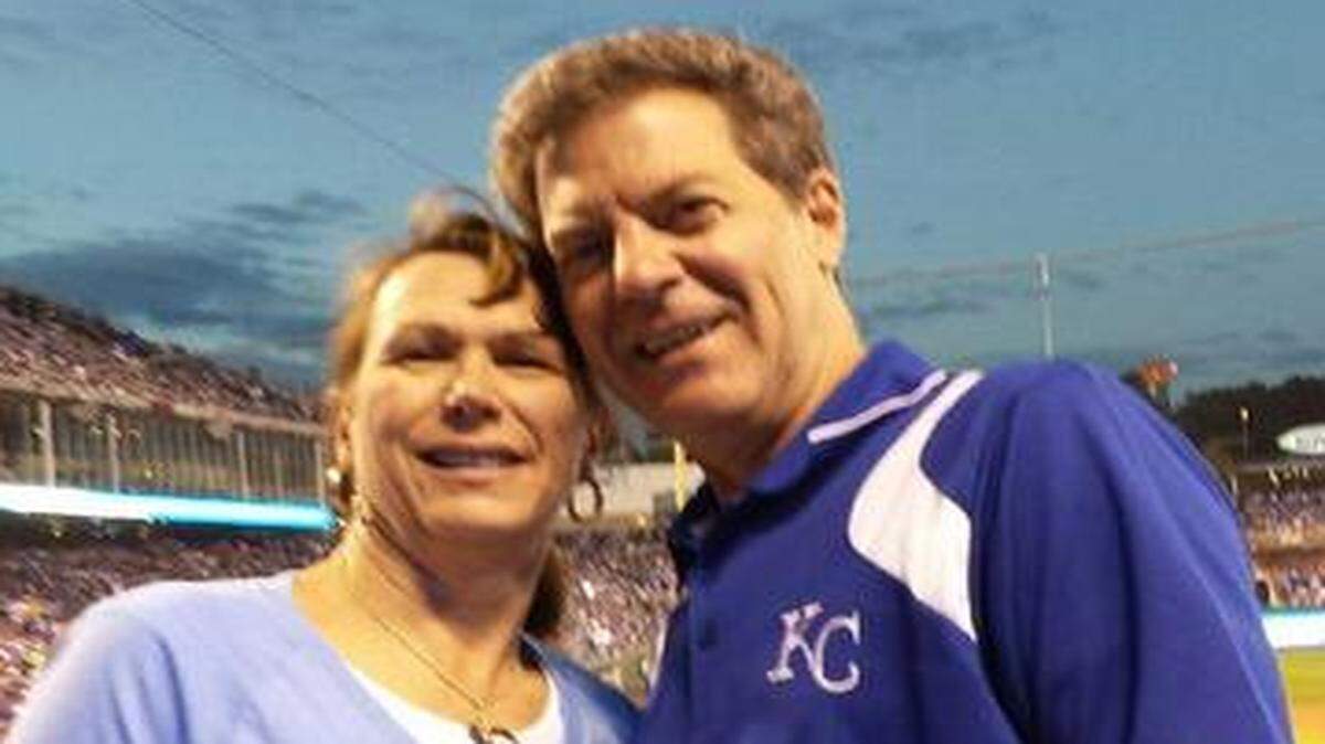 
Kansas Gov. Sam Brownback and his wife, Mary, attended a Royals playoff game.
