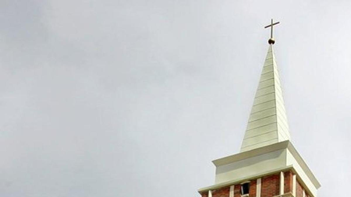 Church steeple.