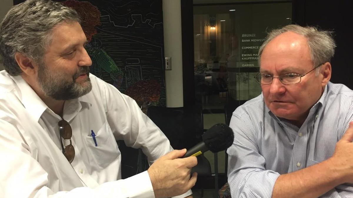 Pollster Neil Newhouse, right, with a certain newspaper reporter