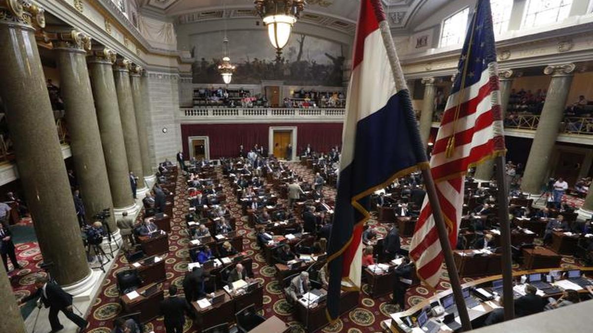 
The Missouri House of Representatives chamber in Jefferson City
