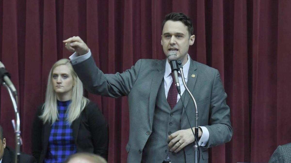 State Rep. John Rizzo speaks on the Missouri House floor during the 2016 legislative session.