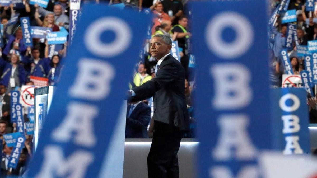 President Barack Obama lashed out at Donald Trump in a speech on behalf of Hillary Clinton on Wednesday night.