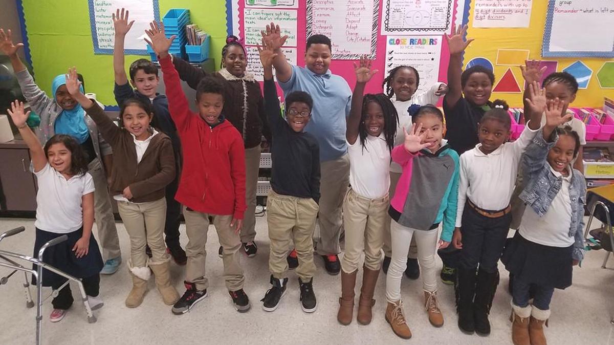 Students at Northeast Middle School in the Kansas City Public School District which has a new policy prohibiting ICE agents on property without a warrant