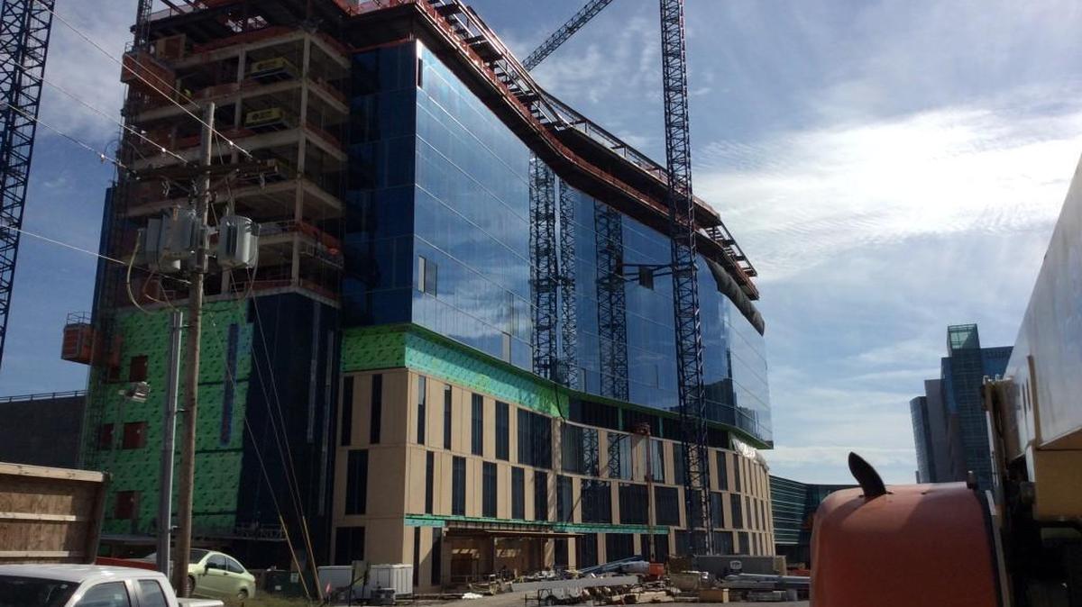 A topping-out ceremony is set for Thursday at the new Cambridge North tower, an addition for the University of Kansas Hospital at 39th and Cambridge streets in Kansas City, Kan.
