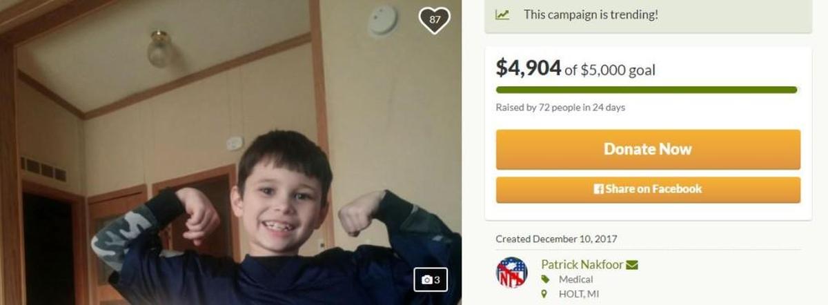 Chance Orozco is seen here in a photo taken before he was attacked by a German shepherd mix in Finney County, Kansas.