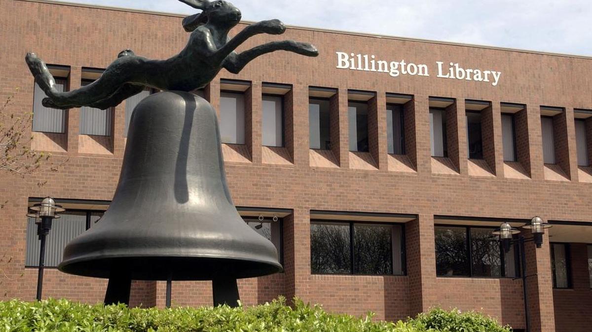 
The K-10 Connector connects the campuses of Johnson County Community College and the University of Kansas. This is the “Hare and Bell” sculpture on the Johnson County Community College campus in Overland Park.
