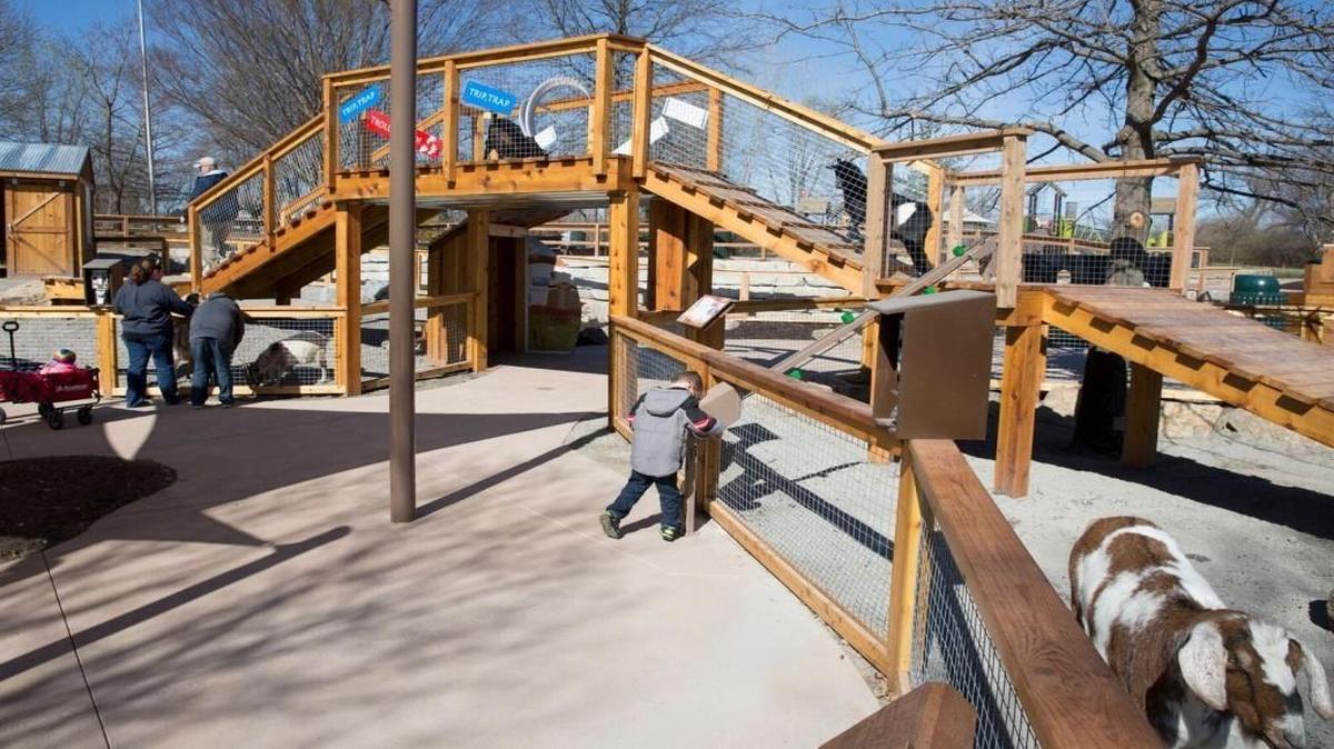 The Kansas City Zoo opened its new Billy Goats Gruff Yard on Saturday morning.