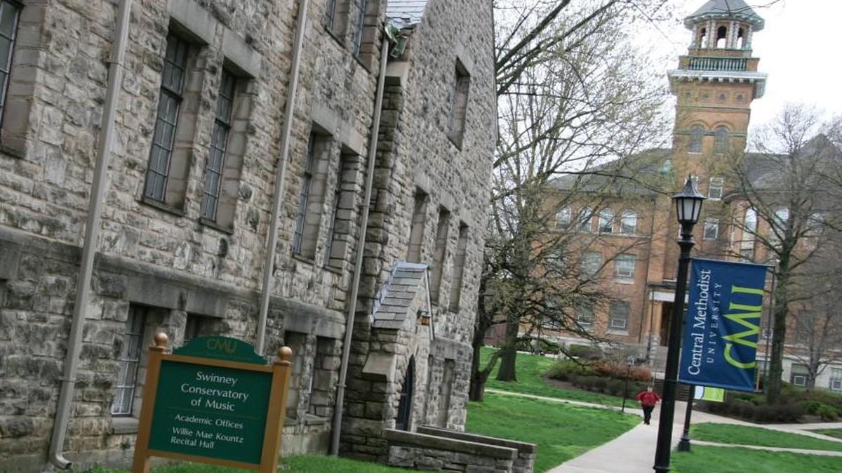 The campus of Central Methodist University, a private school in Fayette, Mo.