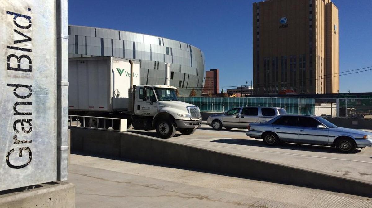 Crews will close one lane of eastbound Interstate 670 below the newly reopened Grand Boulevard Bridge from 9 a.m. to 3 p.m. Monday for lighting work. One lane of westbound I-670 will be closed Tuesday for similar work. The bridge near the Sprint Center reopened to traffic earlier this month.