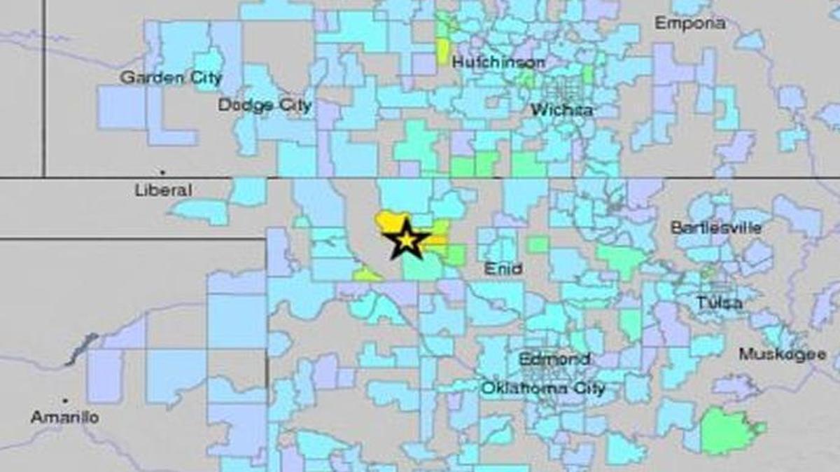 The U.S. Geological Survey reported a significant earthquake Saturday morning in northwest Oklahoma. Kansas City area residents said they felt the quake.