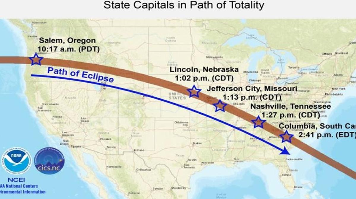 Patch of Monday’s eclipse