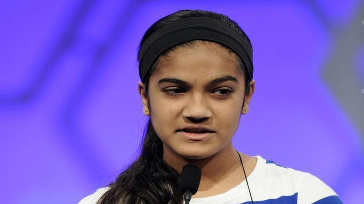 
Vanya Shivashankar correctly spelled the word “pistachio” Wednesday at the Scripps National Spelling Bee.
