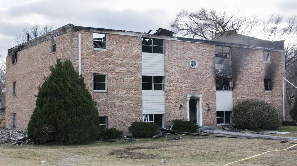 This was the scene Monday after a fatal fire Sunday at the Somerset Village Apartments, 6000 Raytown Road in Raytown.