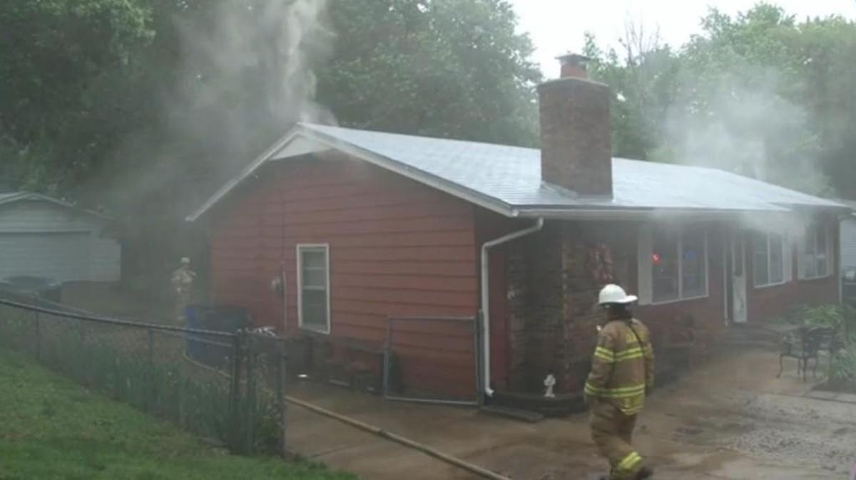 Lightning is believed to have started a fire that caused $25,000 to an Olathe home Monday afternoon. The fire was reported shortly before 2 p.m. in the 700 block of North Chestnut Street.