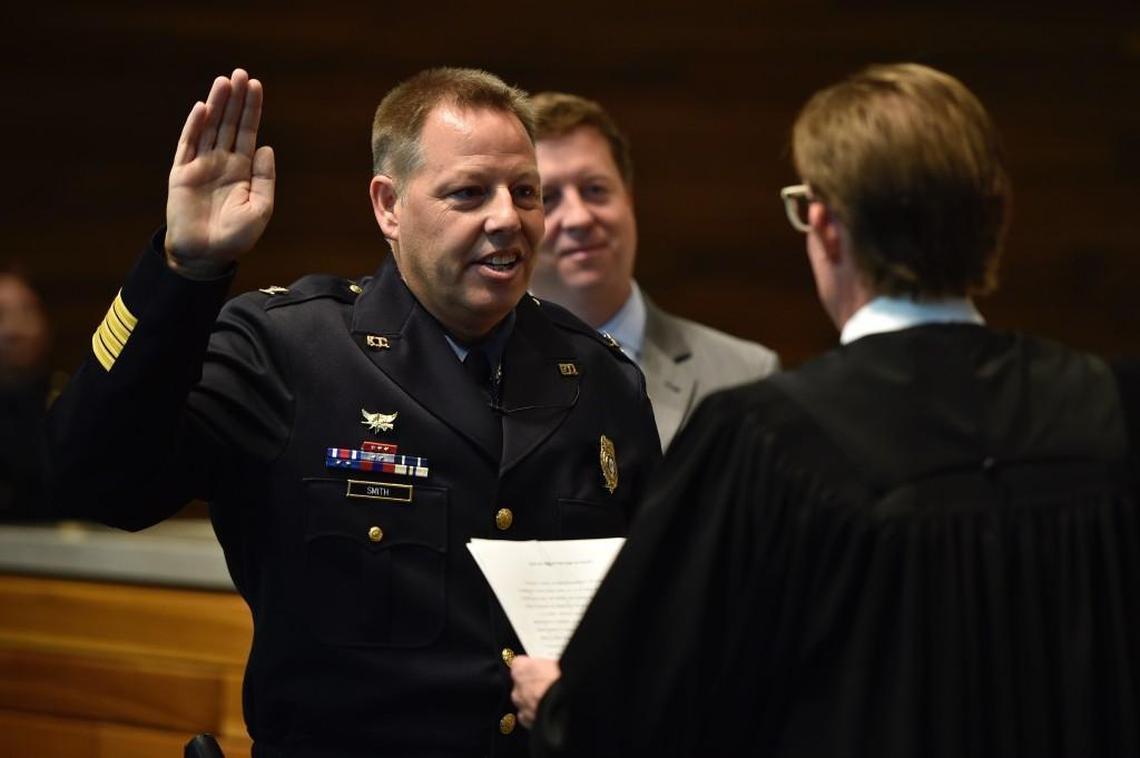Rick Smith was sworn in as the new Kansas City police chief on Tuesday, Aug. 15.