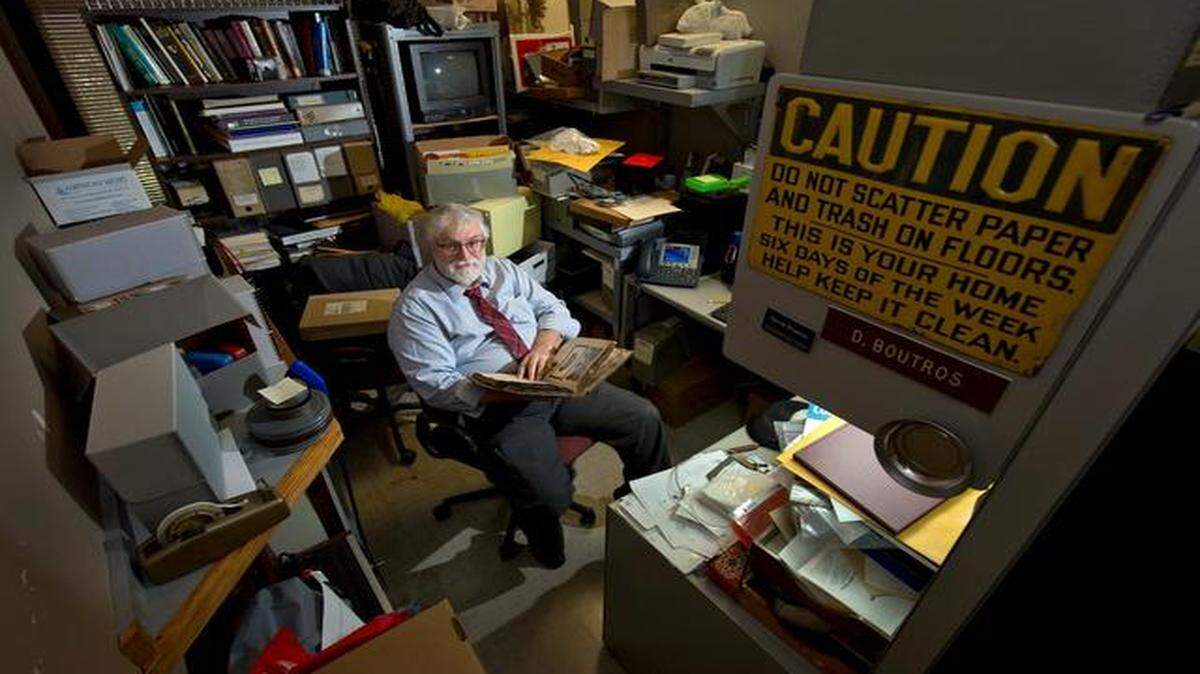 
Archivist David Boutros is retiring as assistant director of the State Historical Society of Missouri Research Center-Kansas City. His office in Newcomb Hall on the University of Missouri-Kansas City campus is stuffed with files documenting Kansas City’s history.
