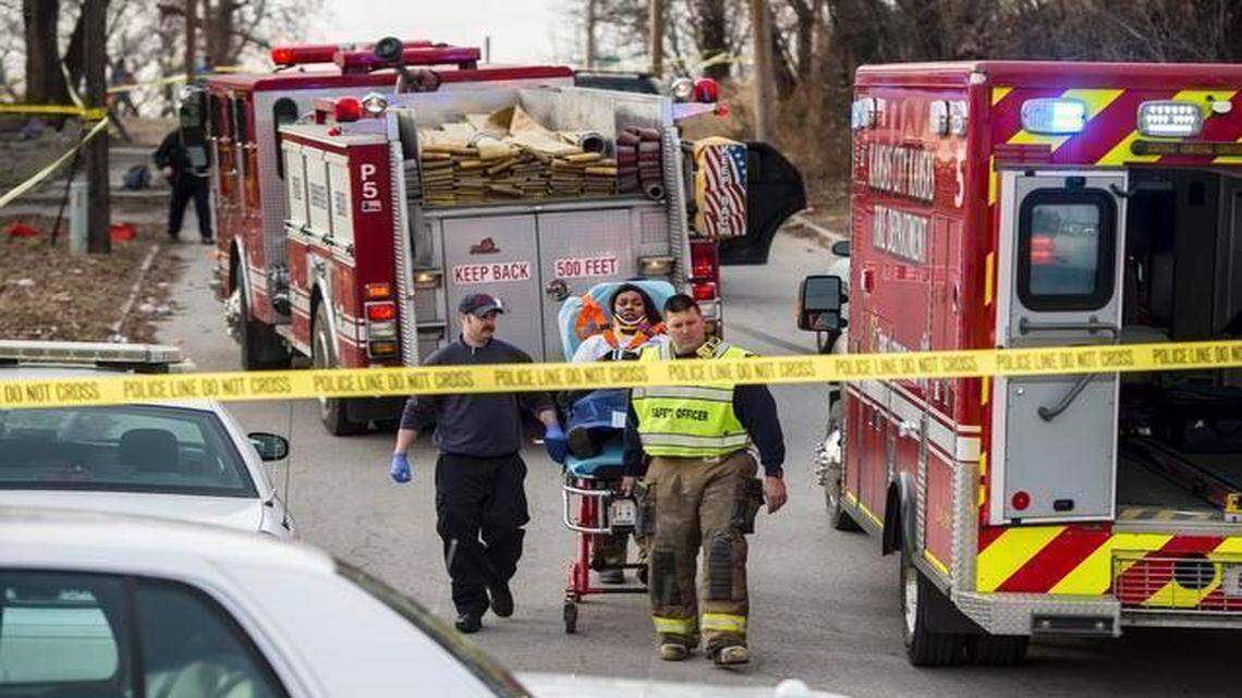 
A woman was taken by ambulance from the 1300 block of Troup Avenue in Kansas City, Kan., after a car hit four high school students Friday.

